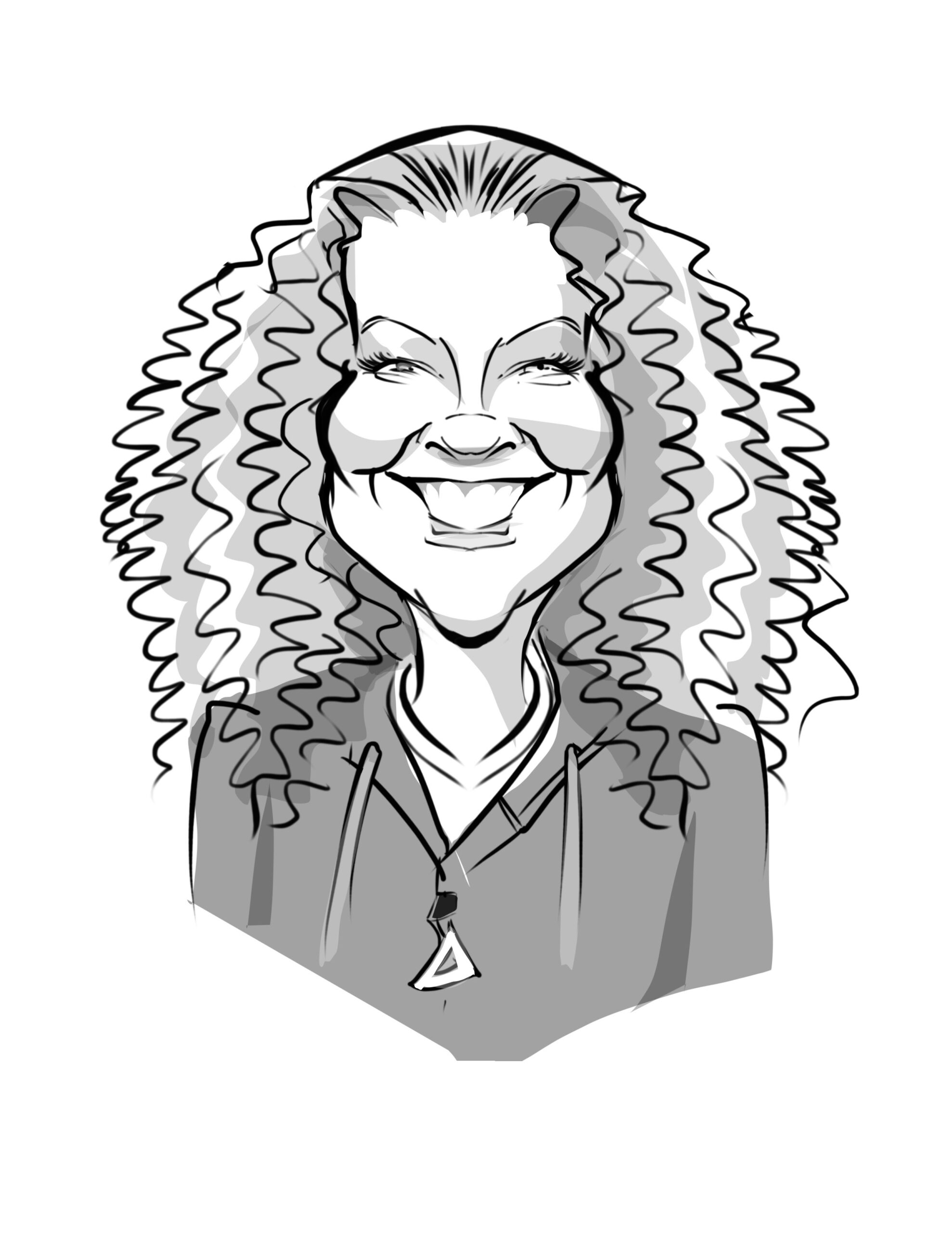 Lodestone Pacific Beth caricature.